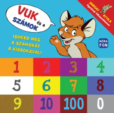 Leporelá, krabičky, puzzle knihy Vuk és a számok - Ismerd meg a számokat a kisrókával!