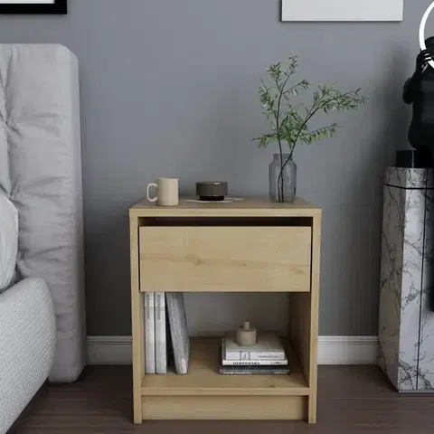 Nočné stolíky Nočný stolík Sheridan - Oak