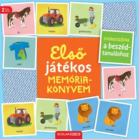 Leporelá, krabičky, puzzle knihy Első játékos memóriakönyvem - Ádám Miklós Balássy