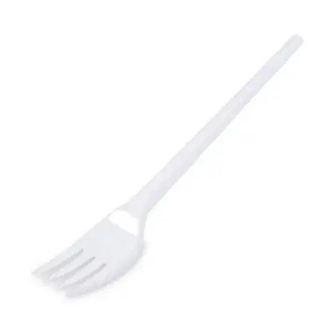 Príbory Kinekus Vidlička (PP) na viacnásobné použitie biela 18,5cm, 50ks