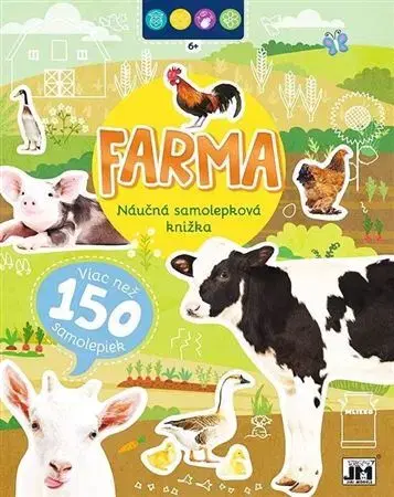 Nalepovačky, vystrihovačky, skladačky Samolepková knižka - Farma