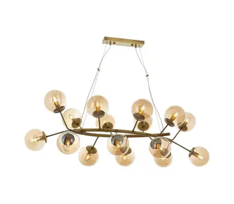 Svietidlá  Luster na lanku VARANA 16xE14/40W/230V bronzový 301AUR1182