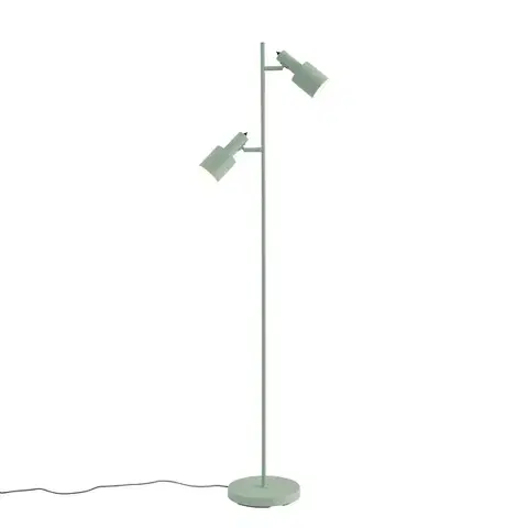 Stojace lampy Moderná stojaca lampa zelená 2-svetlá - Stijn