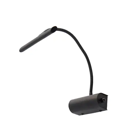 Nástenné osvetlenie Dizajnová nástenná lampa čierna 18,5 cm vrátane LED so stmievačom - Tableau