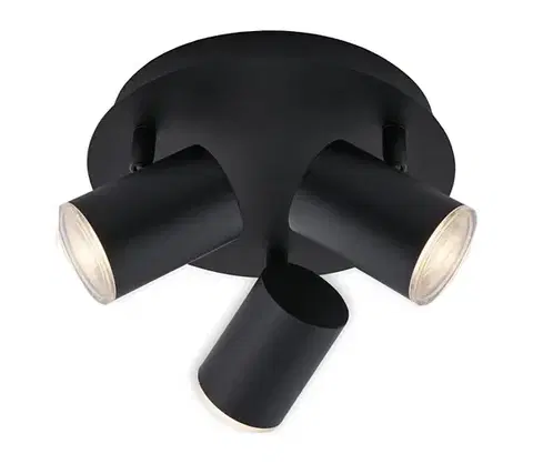 Svietidlá Briloner&nbsp;10476229 - Kúpeľňové bodové svietidlo 3xGU10/5W/230V IP44 čierna 2731-035
