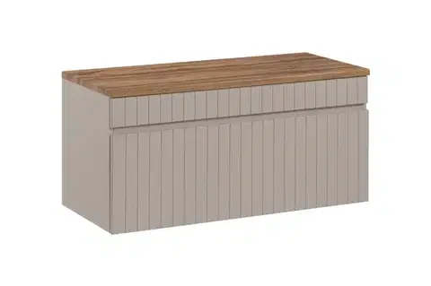 Nábytok ArtCom Kúpeľňová skrinka s doskou ICONIC Cashmere D100/1 | 100 cm