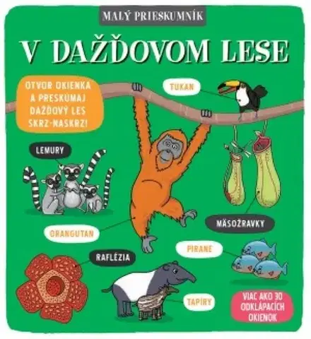 Leporelá, krabičky, puzzle knihy Malý prieskumník – V dažďovom lese - Kolektív autorov