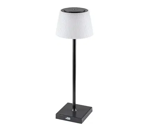 Lampy Rabalux 76010-LED Stmievateľná nabíjacia stolná lampa TAENA LED/4W/3,7V IP44 čierna 76010