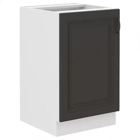 Kuchynské skrinky stojace Kuchynská skrinka STILO grafit mat/biely 50zl 1f bb