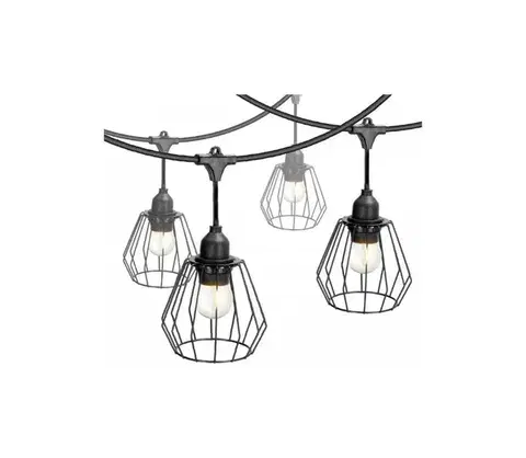 Záhradné lampy  Vonkajší dekoratívny svetelný reťazec CRETE 20xE27/230V 25 m IP44 005128