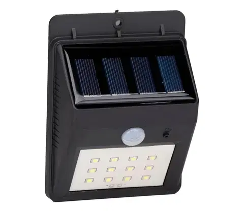 Svietidlá Grundig - Solárne nástenné LED svietidlo s pohybovým senzorom, 1,2 V / 600 mAh, IP44 8711252304380