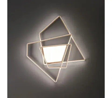 Svietidlá Ondaluce - LED stmievateľné stropné svietidlo GALAXY LED/90W/230V 71x84 cm zlaté PL.GALAXY/GRORO300