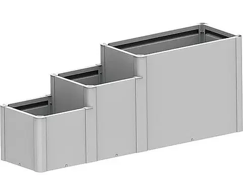 Truhlíky Biohort Vyvýšený záhon BIOHORT Davinci 3 - 201 x 53 x 77 cm (strieborná metalíza)