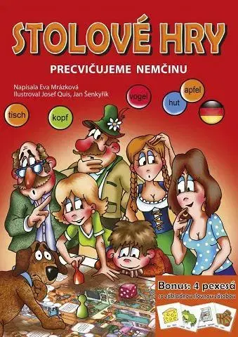 Leporelá, krabičky, puzzle knihy Stolové hry - Precvičujeme nemčinu - Eva Mrázková