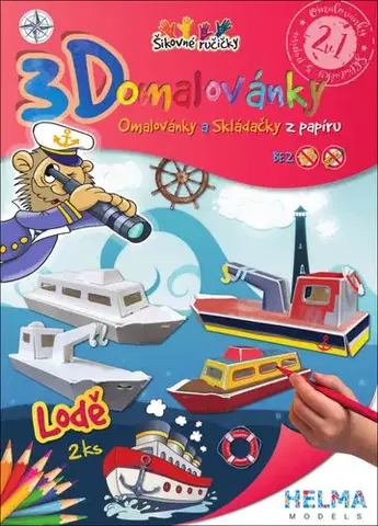 Pre deti a mládež - ostatné 3D omalovánky Lodě
