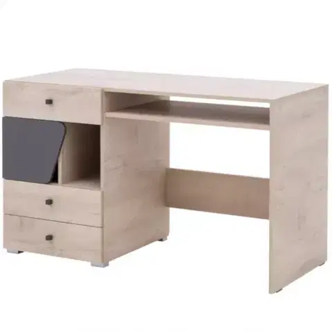 Sektorový nábytok Písací stôl Delta 125 DL9 dub/antracit