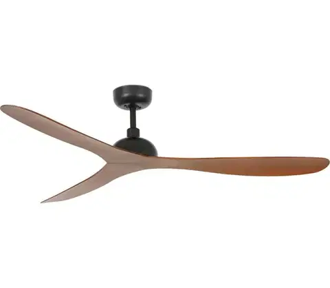 Ventilátory FARO Barcelona FARO 33447WT - Stropný látor GOTLAND L hnedá/čierna pr. 132 cm WT + DO 33447T