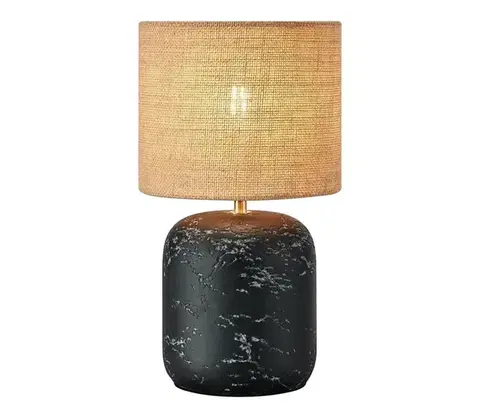 Lampy Markslöjd 108683 - Stolná lampa MONTAGNA 1xE14/40W/230V 32 cm béžová/čierna 108683