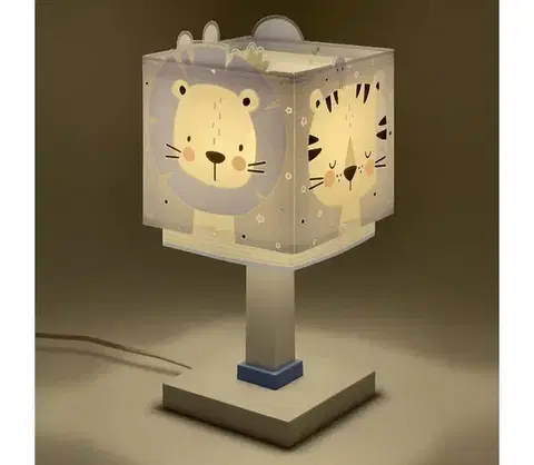 Lampy Dalber 63111T - Detská lampička JUNGLE 1xE14/8W/230V modrá 63111T