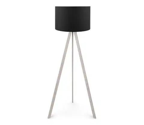 Lampy  Stojacia lampa AYD 1xE27/60W/230V čierna/béžová 780SGN2422