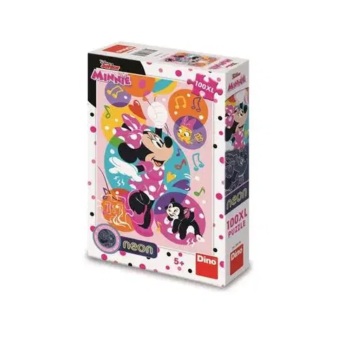 Od 100 dielikov Dino Toys Puzzle Minnie 100 XL neon Dino