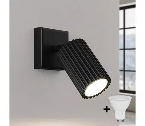 Svietidlá BRILAGI - LED nástenné bodové svietidlo CRESTO 1xGU10/10W/230V čierne BR.1578