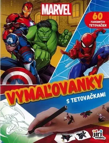 Pre deti a mládež - ostatné Vymaľovanky s tetovačkami: Marvel