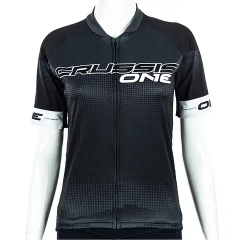 Cyklistické dresy Cyklistický dres Crussis ONE CSW-059 čierna/biela - S
