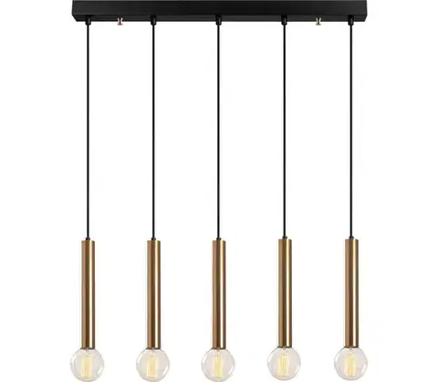 Svietidlá  Luster na lanku TEMPO 5xE27/40W/230V zlatý 584TTM1323