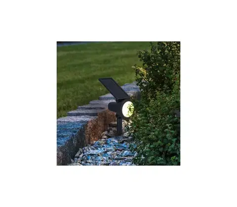 Lampy Eglo 901069 - LED RGBW stmievateľná solárna lampa SAMBUCO LED/3W/4,5V IP44 čierna + DO 901069