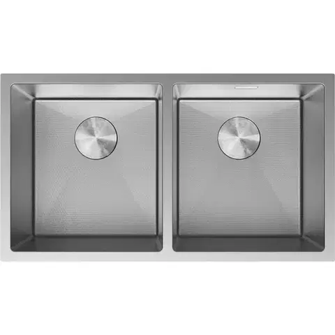 Kuchynské drezy MEXEN MEXEN - Binox oceľový drez 2-bowl 800 x 450 mm, nerez HC 6421802000-01HC