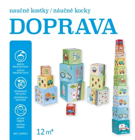 Leporelá, krabičky, puzzle knihy Doprava - Naučné kostky/náučné kocky - Kolektív autorov