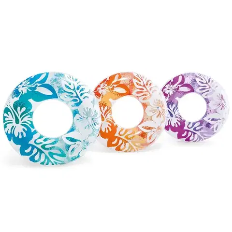 Zábava pri kúpaní Nafukovacie koleso pre deti Clear Color 9+ 91 cm 59251NP