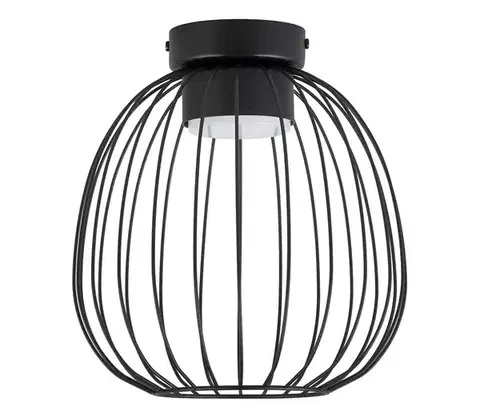Svietidlá  Stropné svietidlo OVELLA 1xGX53/10W/230V, priemer 25 cm, čierne P-1369S/1 BK