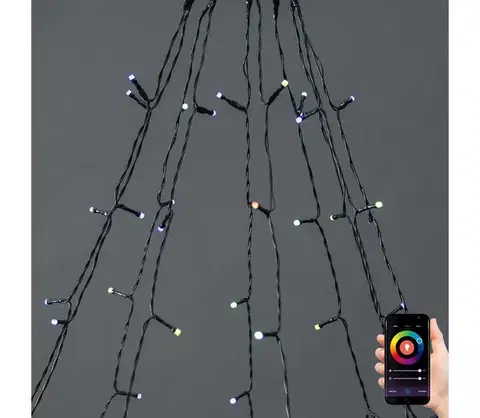 LED osvetlenie  WIFILXT01C180 - LED RGB záves 240× LED, 11 funkcií, 8 m, IP65, Wi‑Fi Tuya WIFILXT01C180