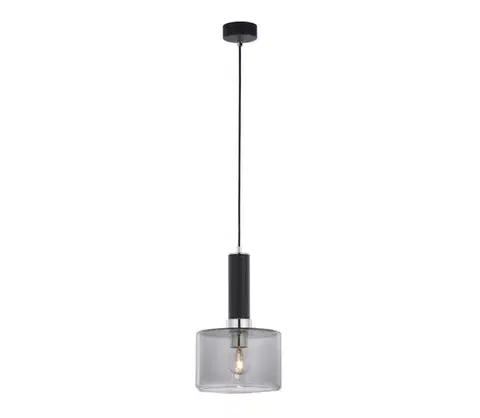 Svietidlá Jupiter 1858 - VA1 - Luster na lanku VANES 1xE27/60W/230V strieborná/čierna 1858