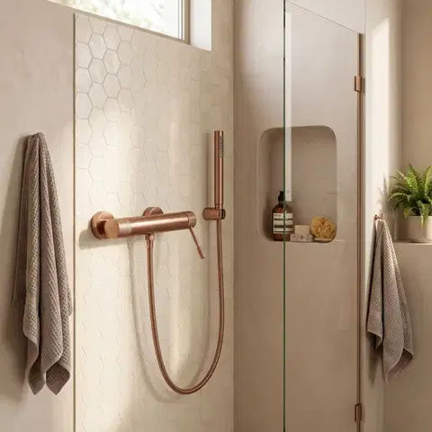 Kúpeľňové batérie REA - Sprchová batéria Venti Brush Copper REA-B9795