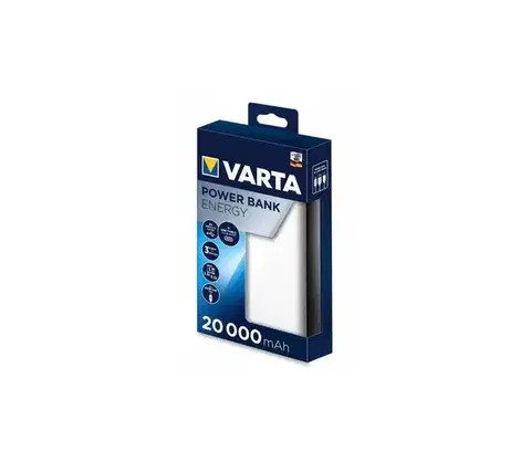 Predlžovacie káble Varta 57978101111  - Power Bank ENERGY 20000mAh/2x2,4V biela 57978101111