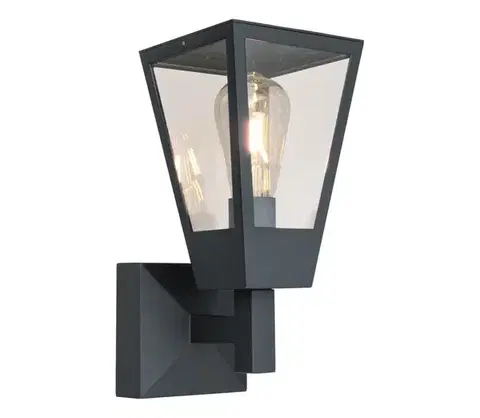 Svietidlá Brilliant - Vonkajšie nástenné svietidlo WESTDLIFF 1xE27/20W/230V IP44 antracit 41015/63