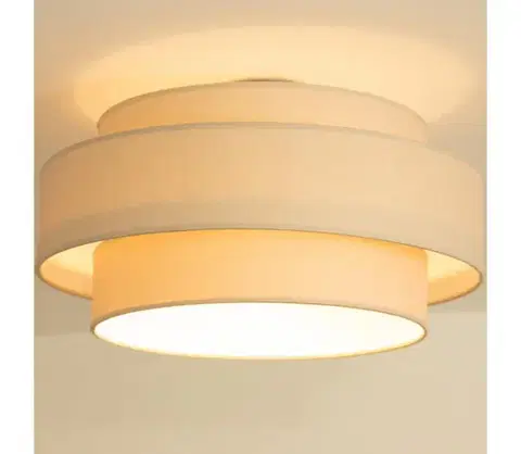 Svietidlá BRILAGI - Stropné svietidlo RESNA 1xE27/60W/230V pr. 40 cm béžová H0364