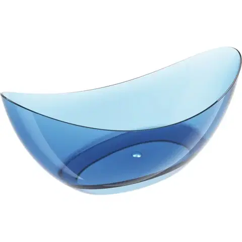 Vane MEXEN - Vea denim voľne stojaca vaňa transparentná 180 x 80, korok chróm 58091808007