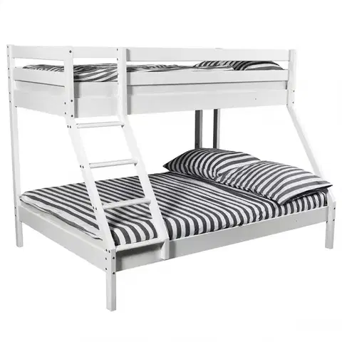 Drevené postele Posteľ buková Mike 200x90/140 white