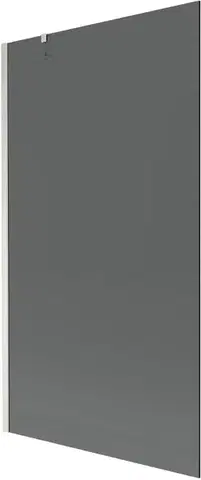 Sprchové dvere MEXEN/S - Next vaňová zástena FIX 100 x 150, grafit, nikel kartáčovaná 895-100-000-00-40-97
