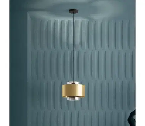 Svietidlá Eglo 390066 - Luster na lanku DUGLIA 1xE27/40W/230V zlatá 390066