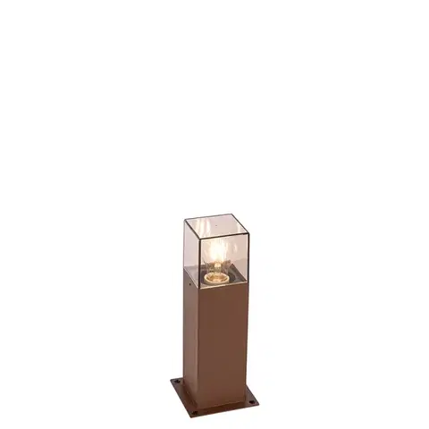 Zahradne stlpove lampy Inteligentná stojaca vonkajšia lampa hrdzavohnedá 30 cm vrátane Wifi P45 - Denmark
