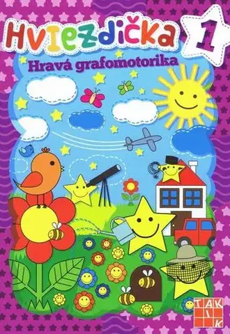 Príprava do školy, pracovné zošity Hviezdička 1 Hravá grafomotorika