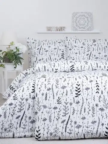 Obliečky MKLozkoviny.sk Francúzske flanelové obliečky - Lily - 220 × 200 cm - 70 x 90 cm