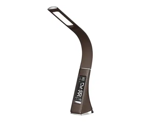 Lampy  LED Stmievateľná stolná lampa s displejom GALA LED/6W/230V hnedá ML139