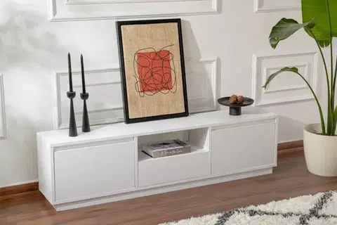 TV stolíky TV stolík Vanguard - Natural White