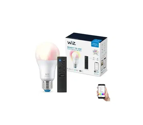 LED osvetlenie LED RGBW Stmievateľná žiarovka A60 E27/8,5W/230V 2200-6500K  CRI 90 Wi-Fi+DO - WiZ 871951455109101